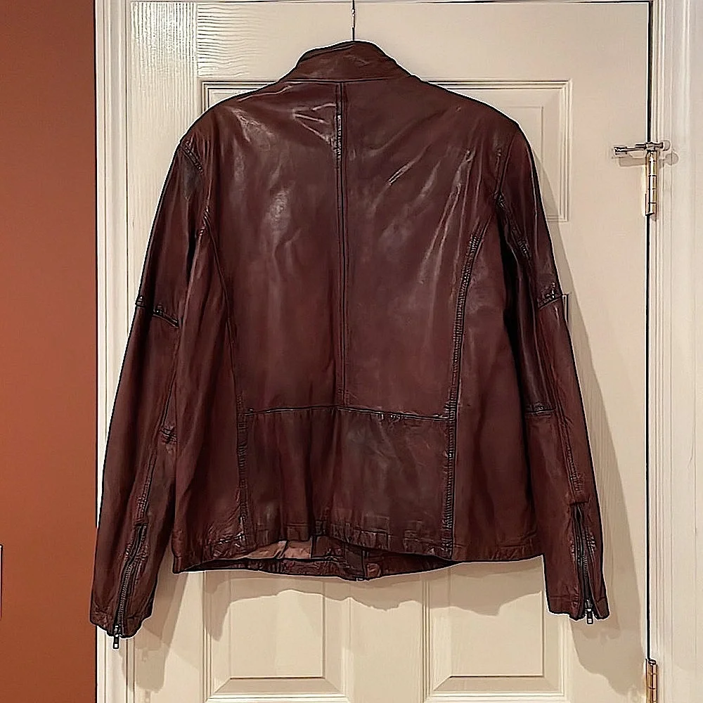 Cole Haan Mens Leather-Lambskin Jacket. Never Worn NWOT. Size XL.  Super Soft.